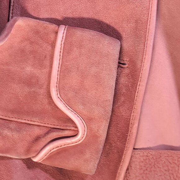 Vintage Anne Klein Suede leather Moto jacket Size Small Vintage 80s - Picture 6 of 8